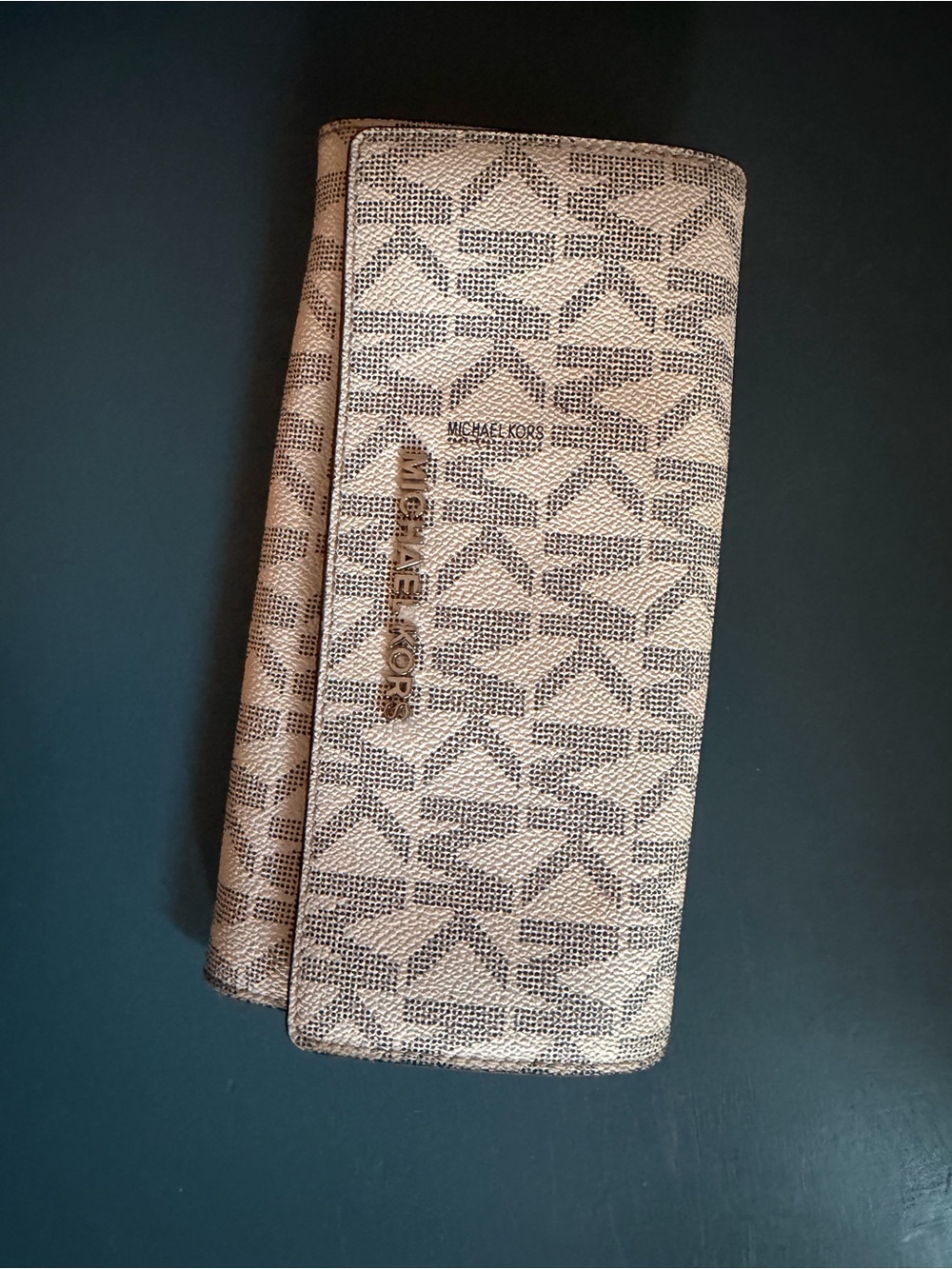 Michael Kors Tan Logo Continental Wallet